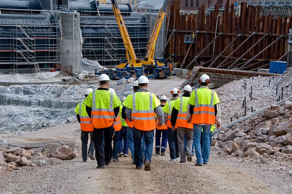 lavoratori in cantiere